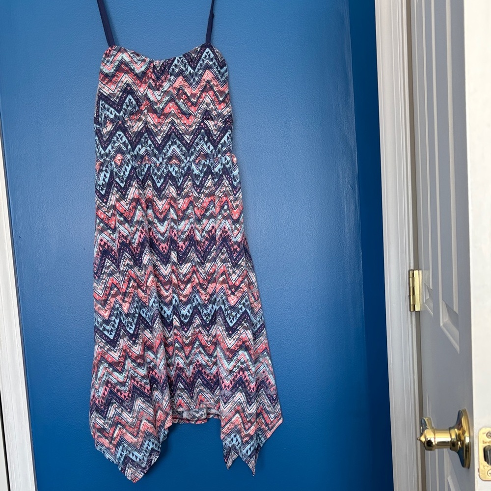 Colorful Chevron Pattern Dress size xl